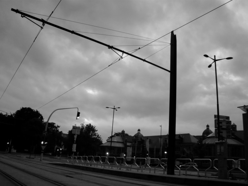 De Bijloke bij het ochtendgloren. De fotograaf is bijna thuis en verlangt naar zijn nest.